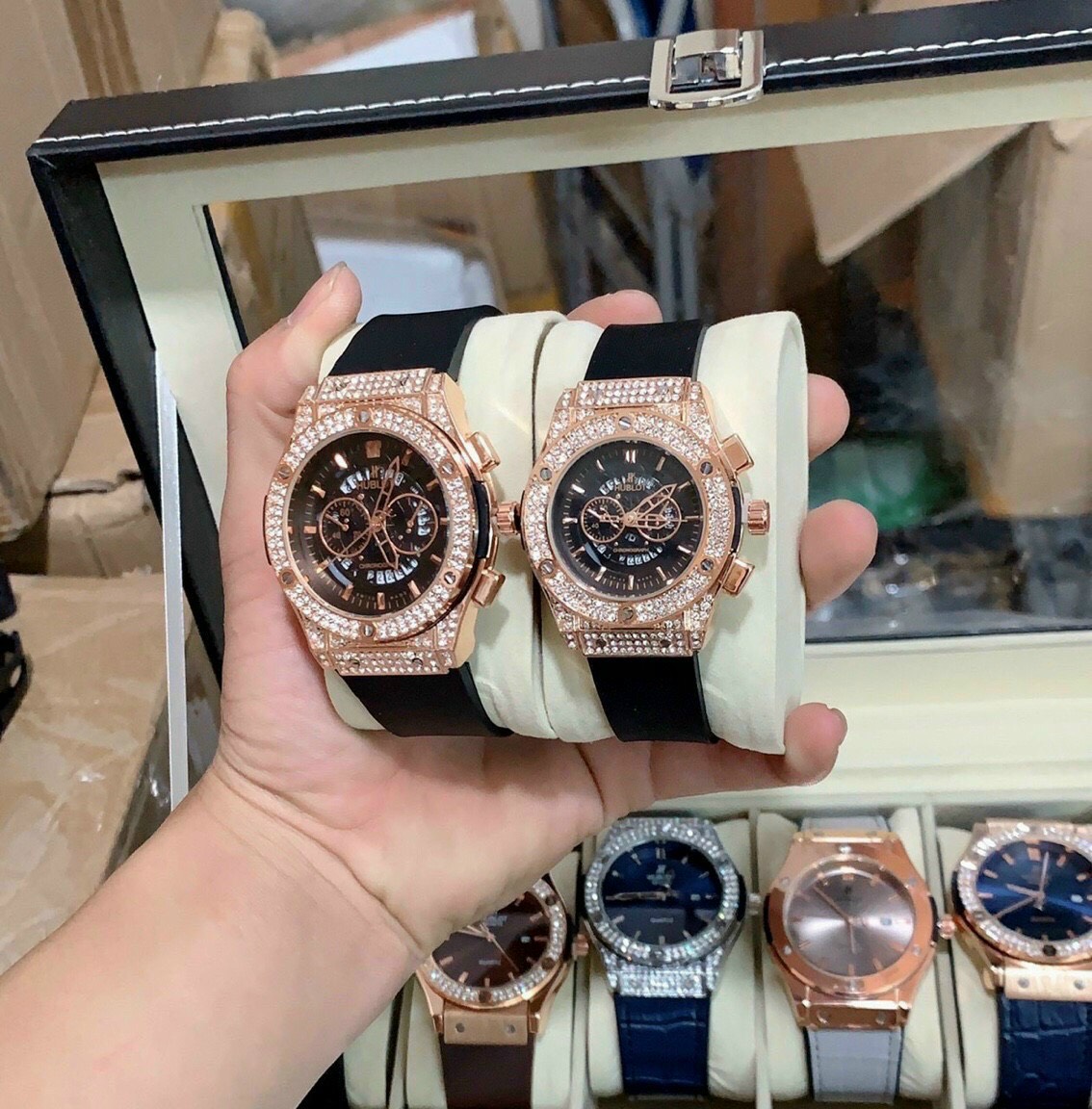 [Hublot đôi - nam nữ] Đồng hồ Hublot nam nữ - đồng hồ cặp đôi hàng đẹp