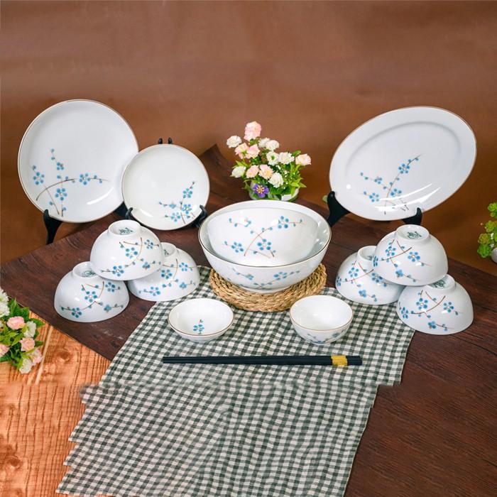 Bộ bát đĩa sứ cao cấp cho gia đình bộ đồ ăn