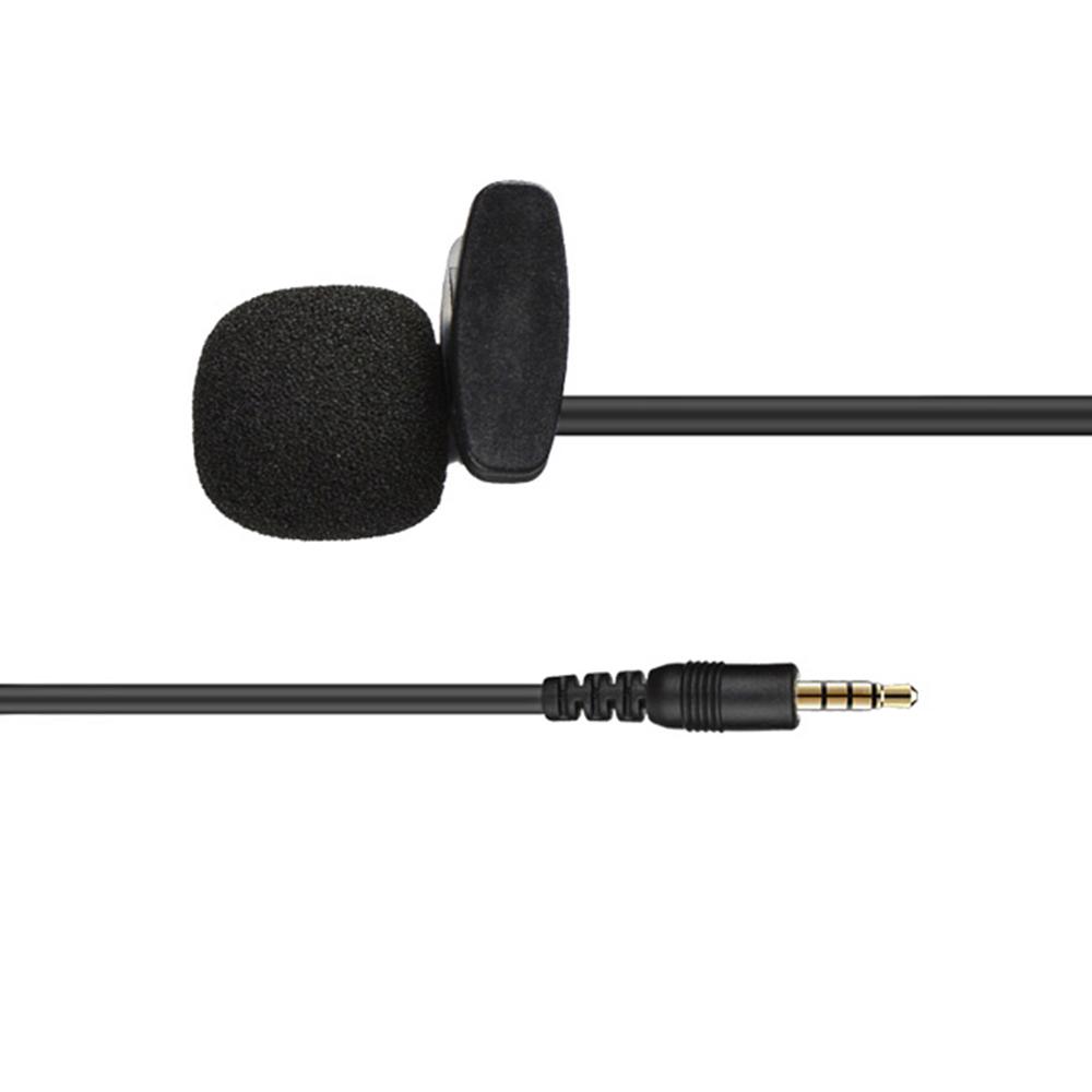 Micrô tụ điện Lavalier mini kẹp trên ve áo với 3,5mm Cáp 3 mét cho Trực tiếp
