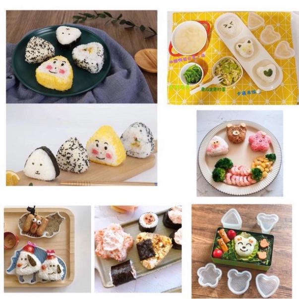 Set 7 Khuôn Cơm Nắm Onigiri Nhiều Hình
