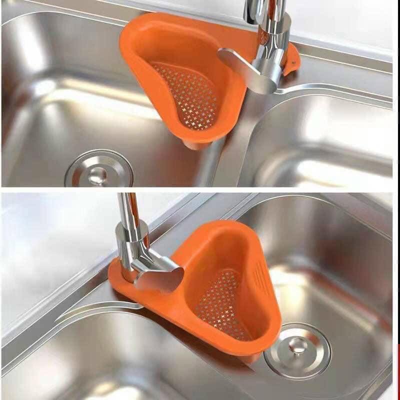 Khay lọc rác treo bồn rửa bát có móc treo hình thiên nga