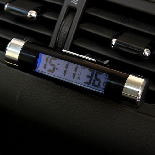 Đồng Hồ Điện Tử Có Màn Hình Lcd Hiển Thị Tiện Dụng Cho Xe Hơi