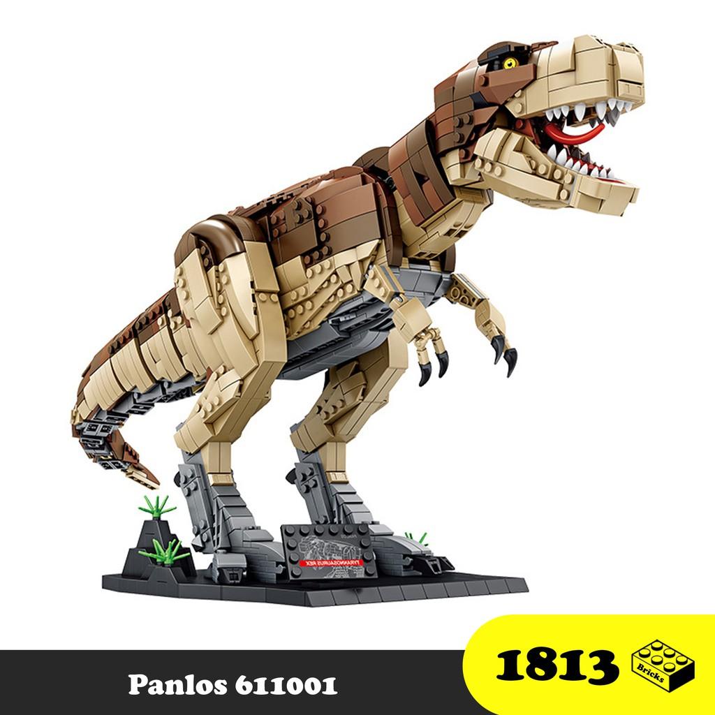 Đồ chơi lắp ráp Khủng long bạo chúa T-rex - Panlos 611001 T-Rex Dinosaur - 1813 Mảnh ghép