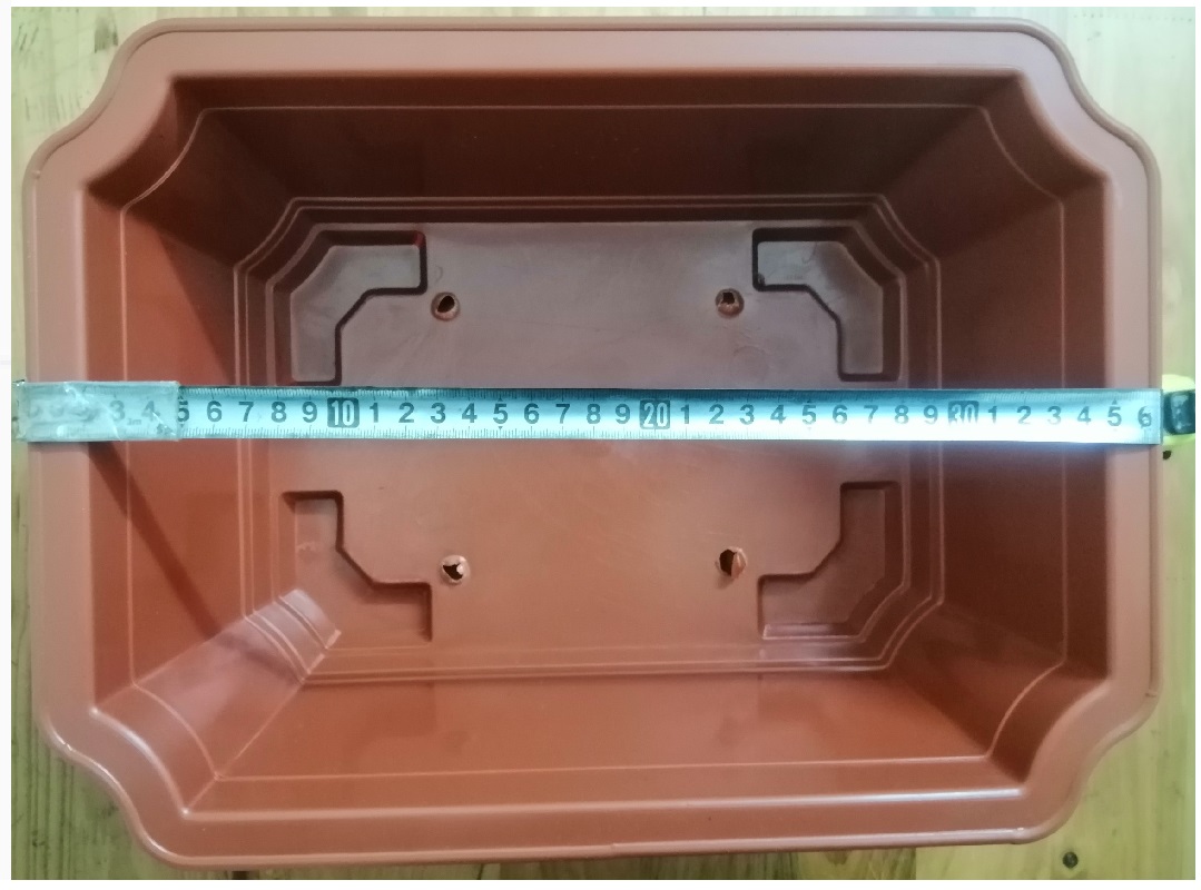 3 Chậu Nhựa Trồng Cây Hình Chữ Nhật Màu Nâu Siêu Đẹp Kích Thước 380x280x160 - Sản Xuất Bởi NHỰA BÌNH THUẬN