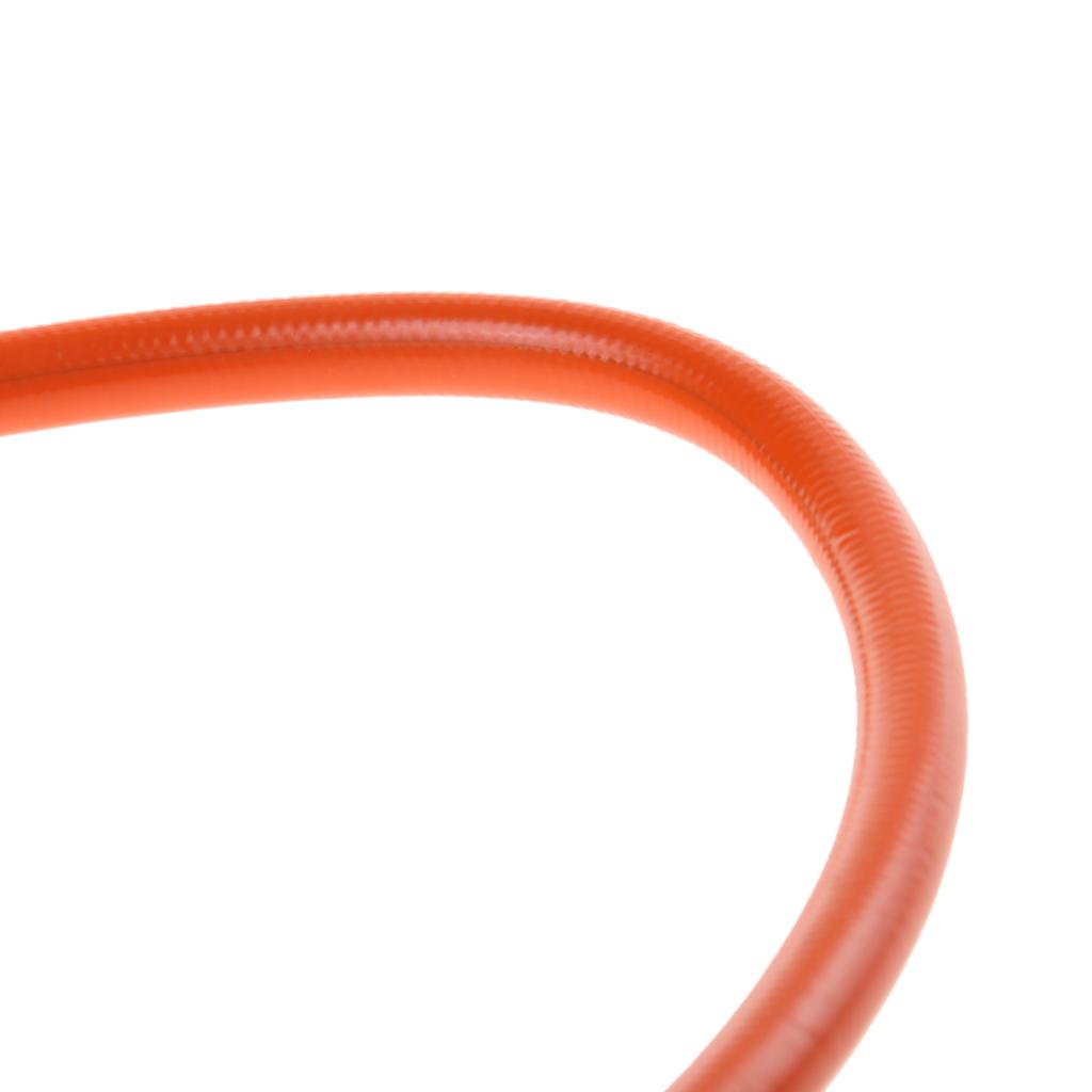 90cm Motorcycle Braided Steel Brake Clutch Oil Hose Line Pipe - Orange
