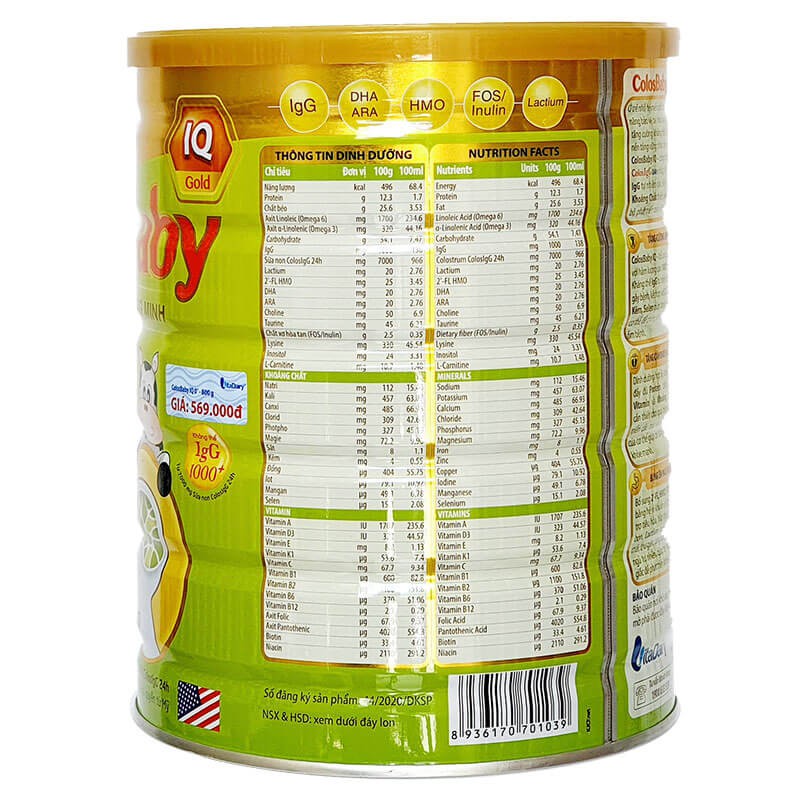Combo 3 lon Sữa non COLOSBABY GOLD 0+