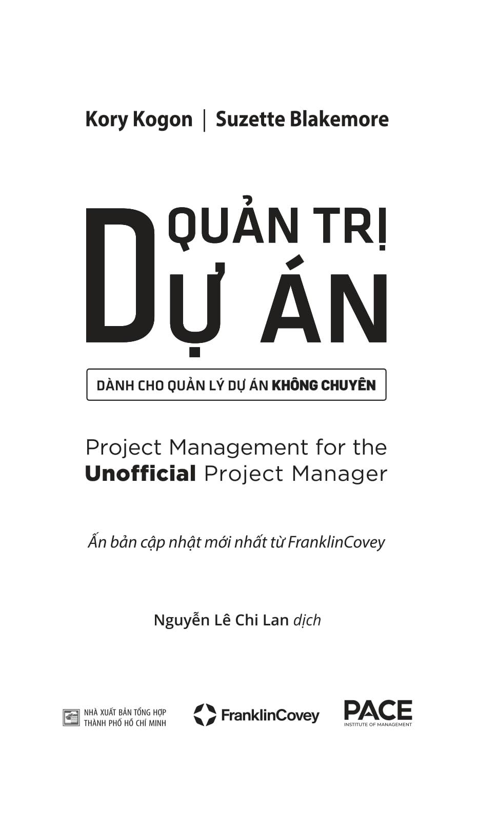 Sách - Quản Trị Dự Án dành cho Quản Lý Dự Án Không Chuyên - Project Management for the Unofficial Project Manager