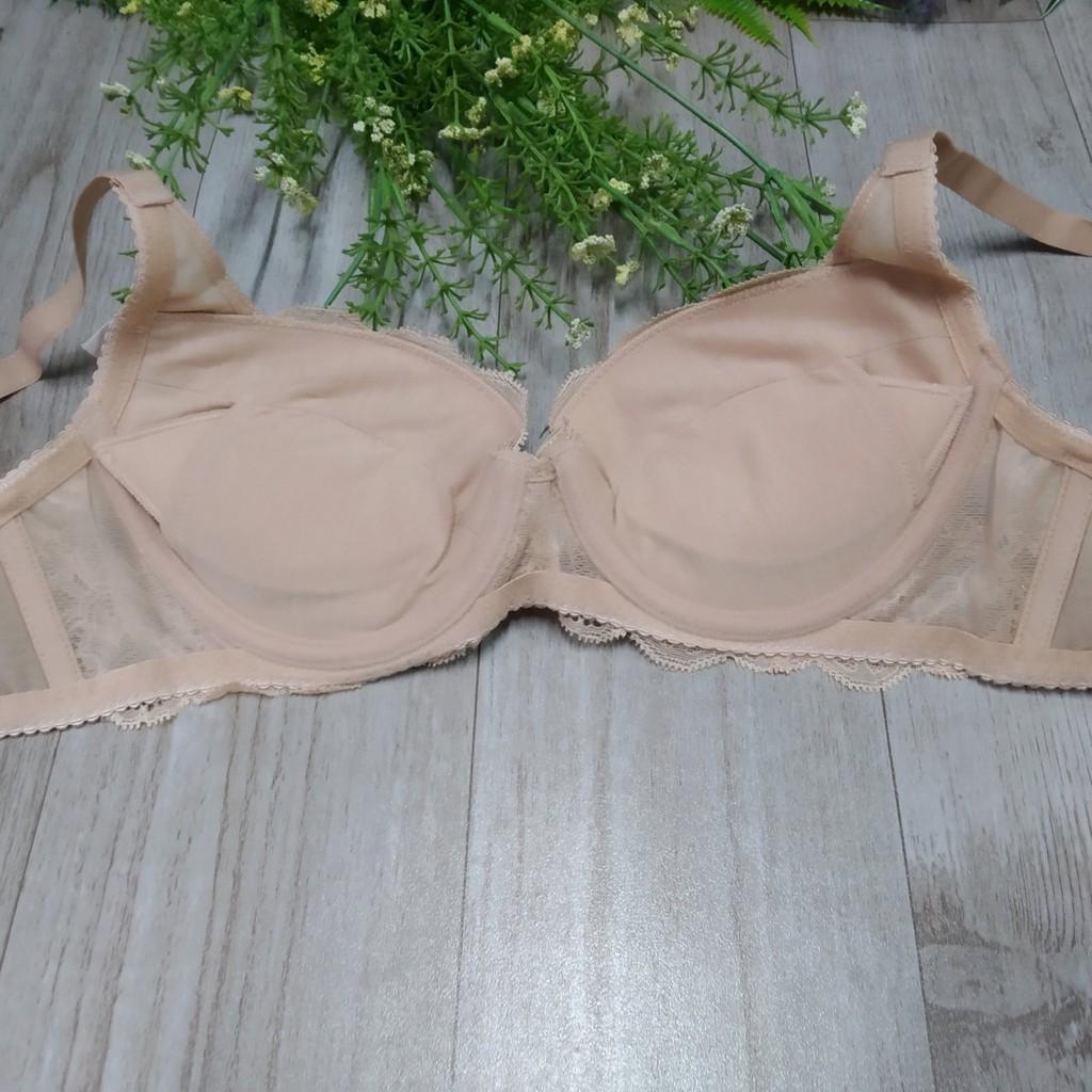 Áo lót nữ nâng ngực Bonbon 3576 mút dày phối ren nửa quả