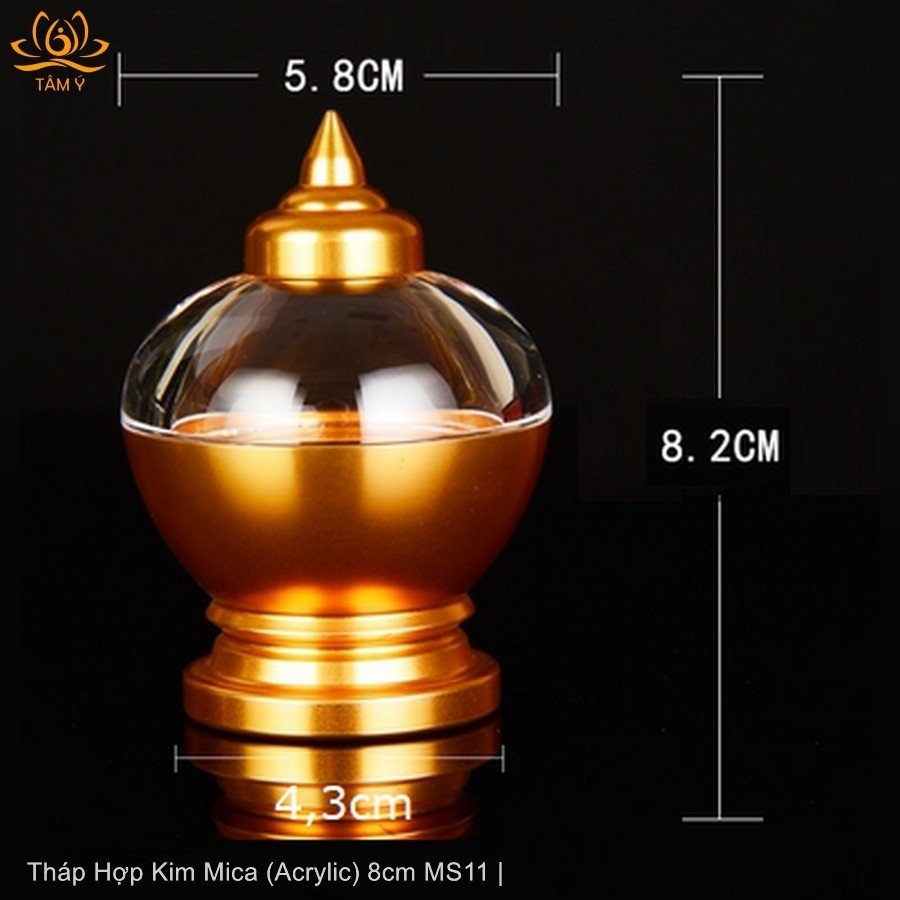 Tháp Xá Lợi Hợp Kim-Mica- Chất Lượng Cao Cấp MS11