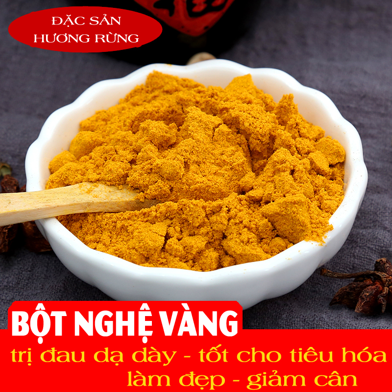 Bột nghệ vàng nguyên chất 200g, nhà xay tự nhiên nguyên chất, cam kết chất lượng