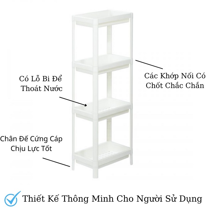 Kệ Osaka Hokori  nhiều tầng nhỏ gọn, tiện lợi,  đa năng