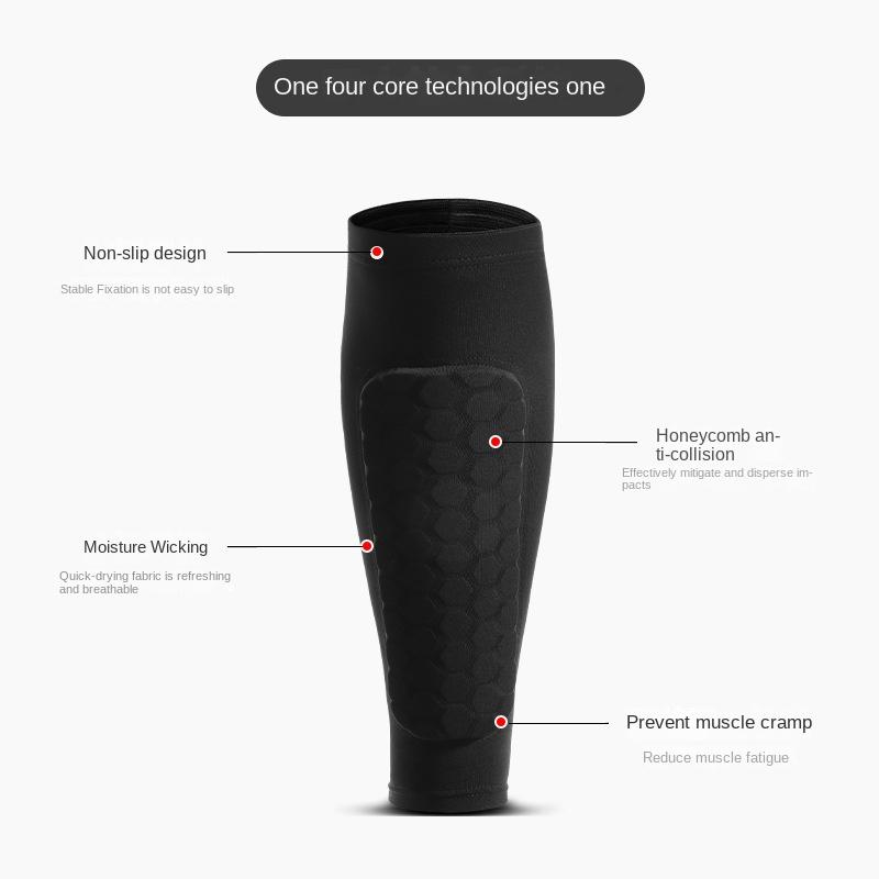1 PC tổ ong bóng đá shin bảo vệ khiên bóng đá Color: 1 PC Red Size: XL