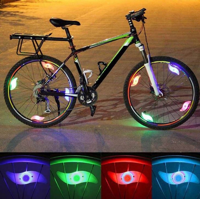 Đèn LED gắn căm xe đạp, chống thấm nước, dễ gắn vào xe - Hàng chính hãng
