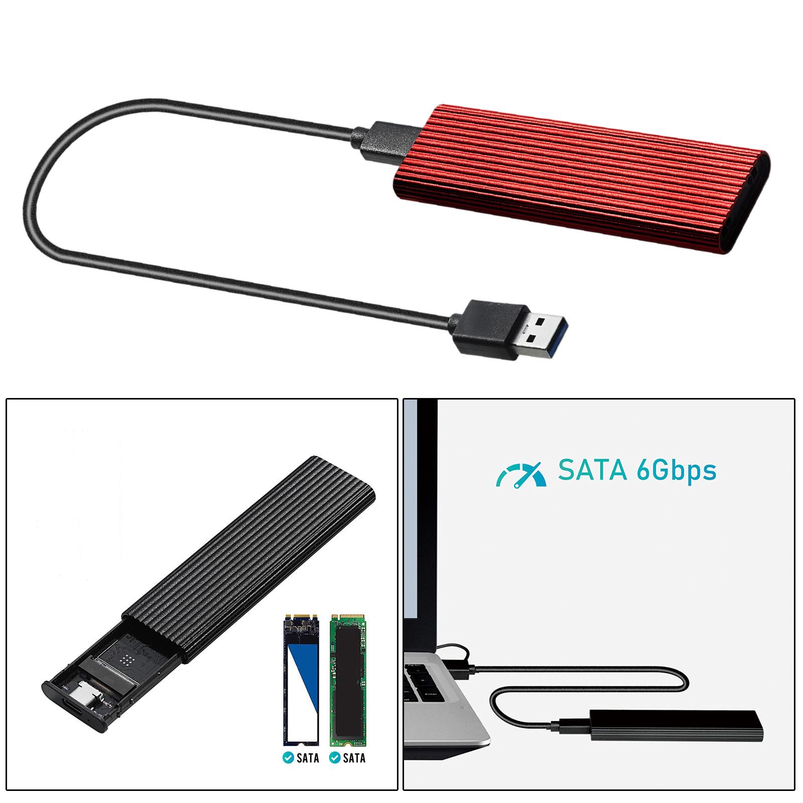 USB 3.0 to NGFF M.2 B Key SSD External Enclosure Case Cover Adapter