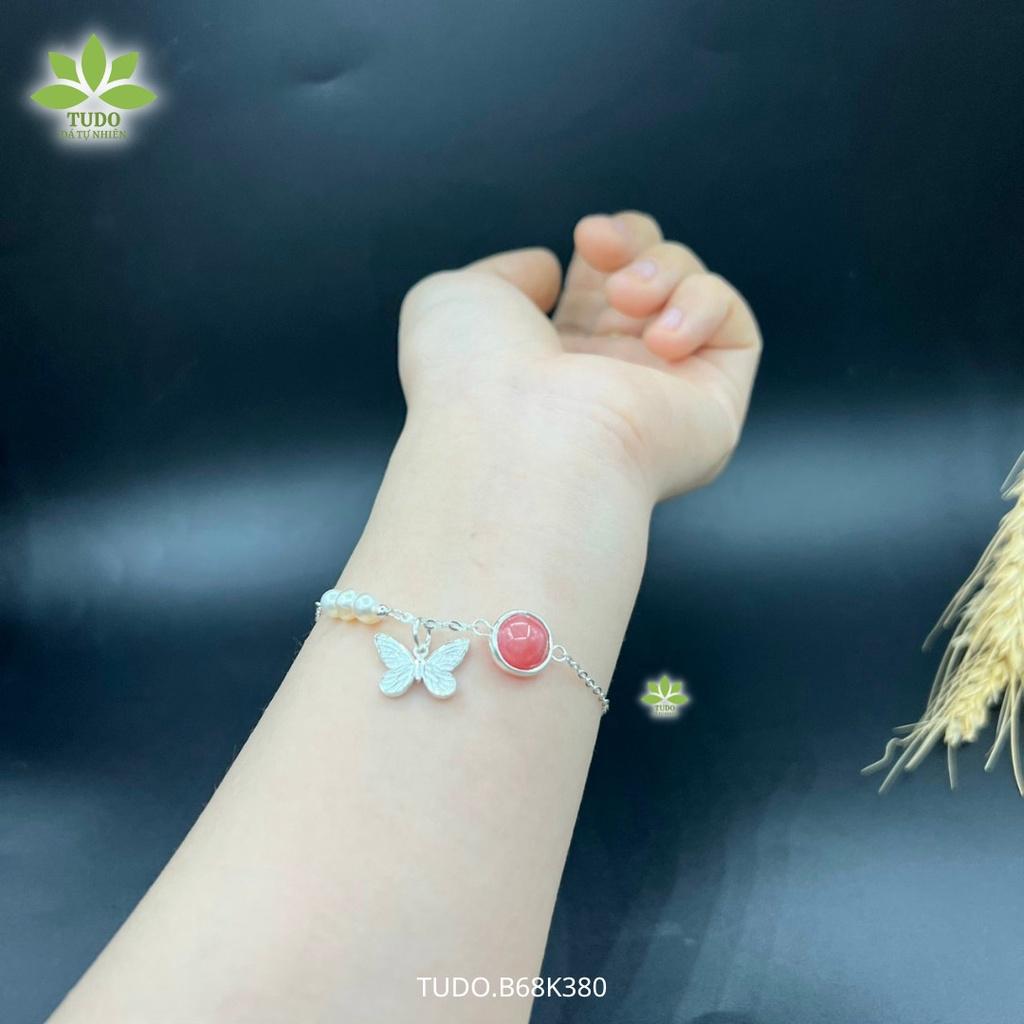 Vòng Tay Nữ Đẹp - Vòng Phong Thủy Đa Mệnh TUDO VCBDAOH VCBNT AG925 B68K380 Charm Hồ Điệp - Tình Duyên