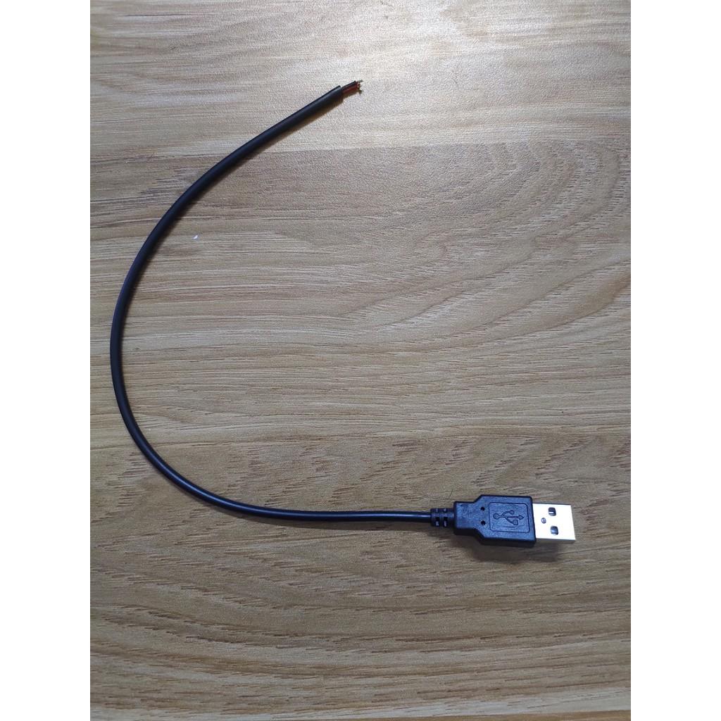 KHO-HN * Đầu cáp USB dài 30cm dùng đấu nguồn đèn LED, các thiết bị điện nhỏ