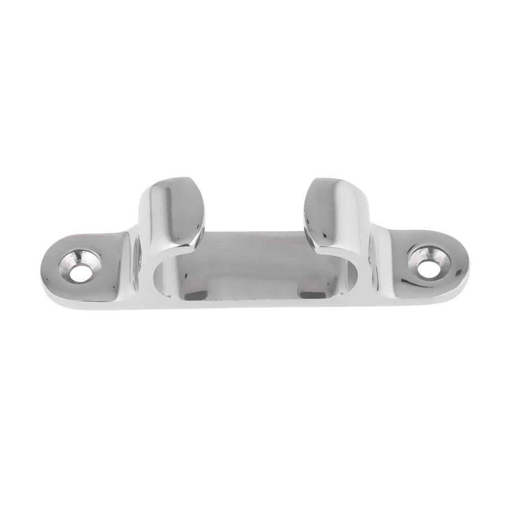 2pcs Stainless Steel Line Straight Fairlead Bow Chock Marine Boat Cleat S&M