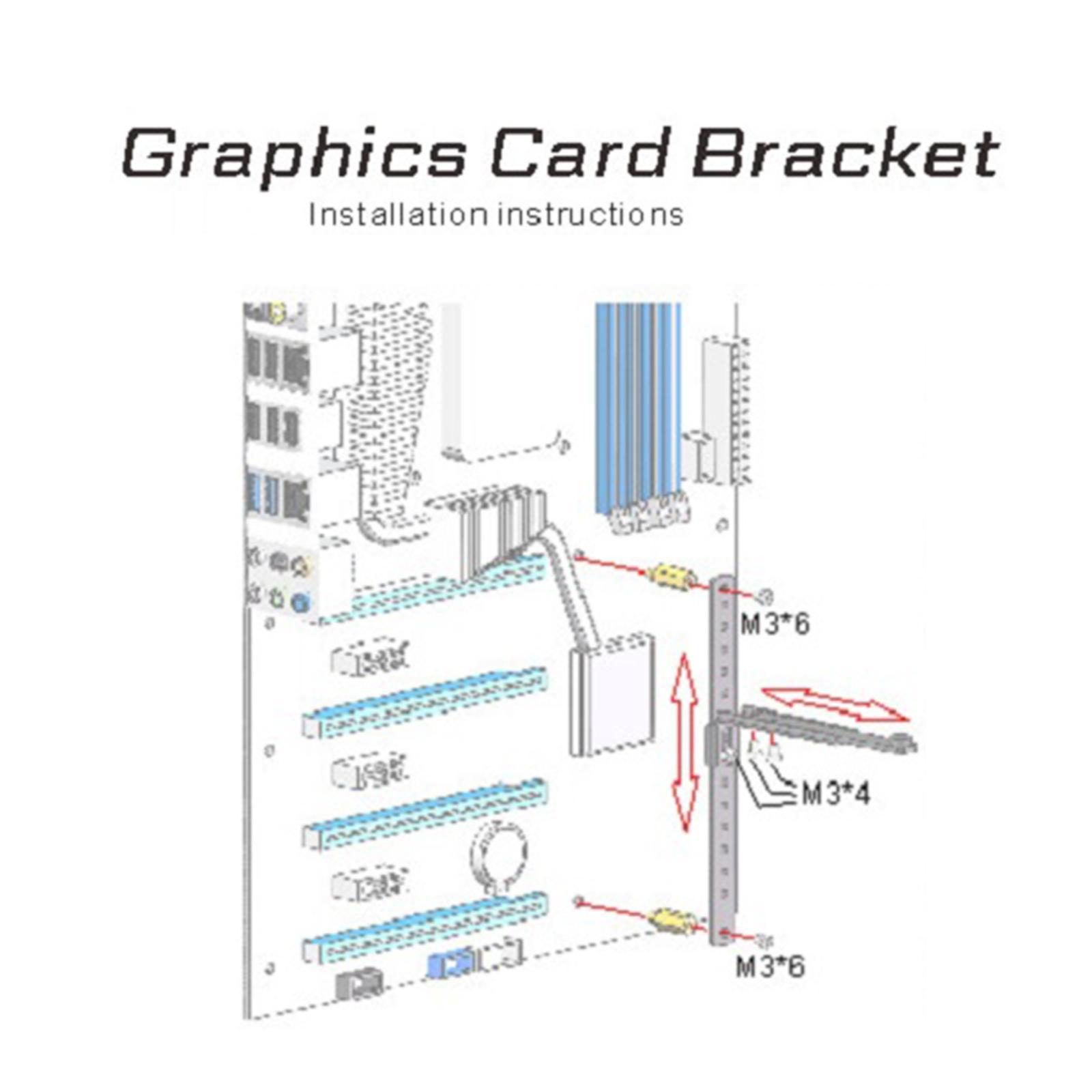 Computer Graphics Card GPU Holder Adjustable Support Stand for Motherboard