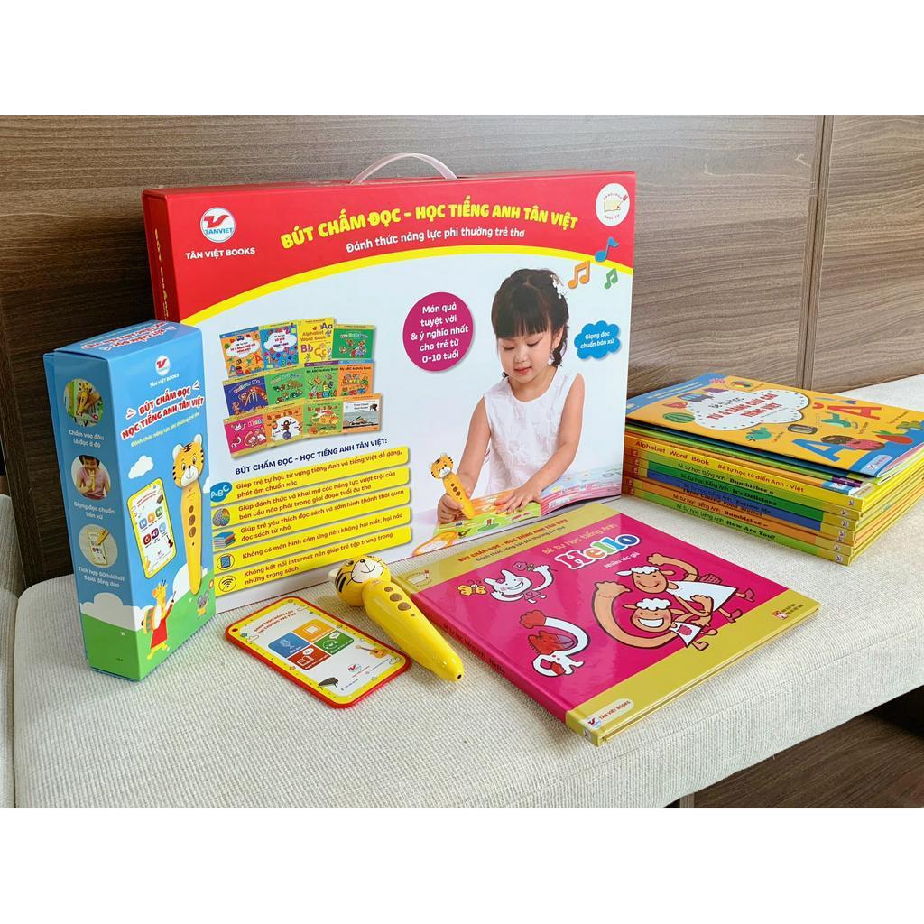 Bộ sách: Bút chấm đọc - Học tiếng Anh Tân Việt - Bản Quyền