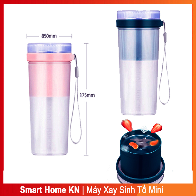 Máy xay sinh tố cầm tay mini đa năng sạc điện dung tích 300ml