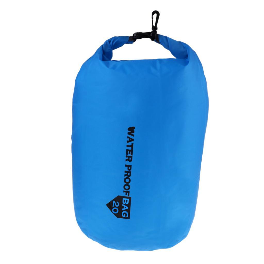 2x 10/20/40/70L Waterproof Dry Bag Roll Top Compression Sack for Kayaking, Beach, Rafting, Boating, Hiking, Camping And Fishing