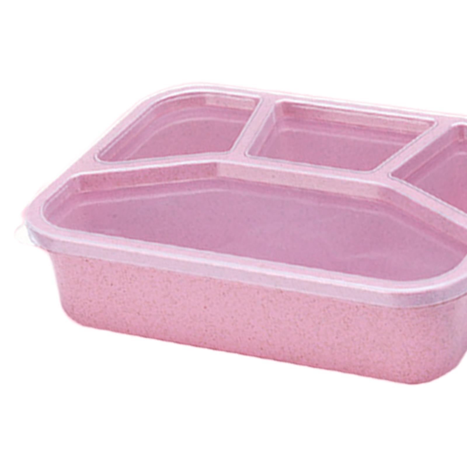 Bento Lunch Box Leakproof Lid Reusable Snack Food Container for Home Kitchen