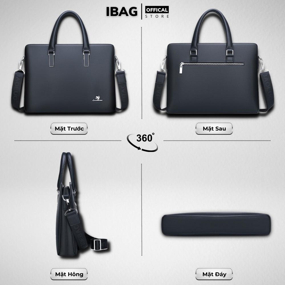 Cặp da công sở,Cặp văn phòng Cao Cấp LEIDEBAOLOU Chất liệu Da PU cực bền,Cặp Đựng Laptop 14inh,Vệ sinh dễ dàng-