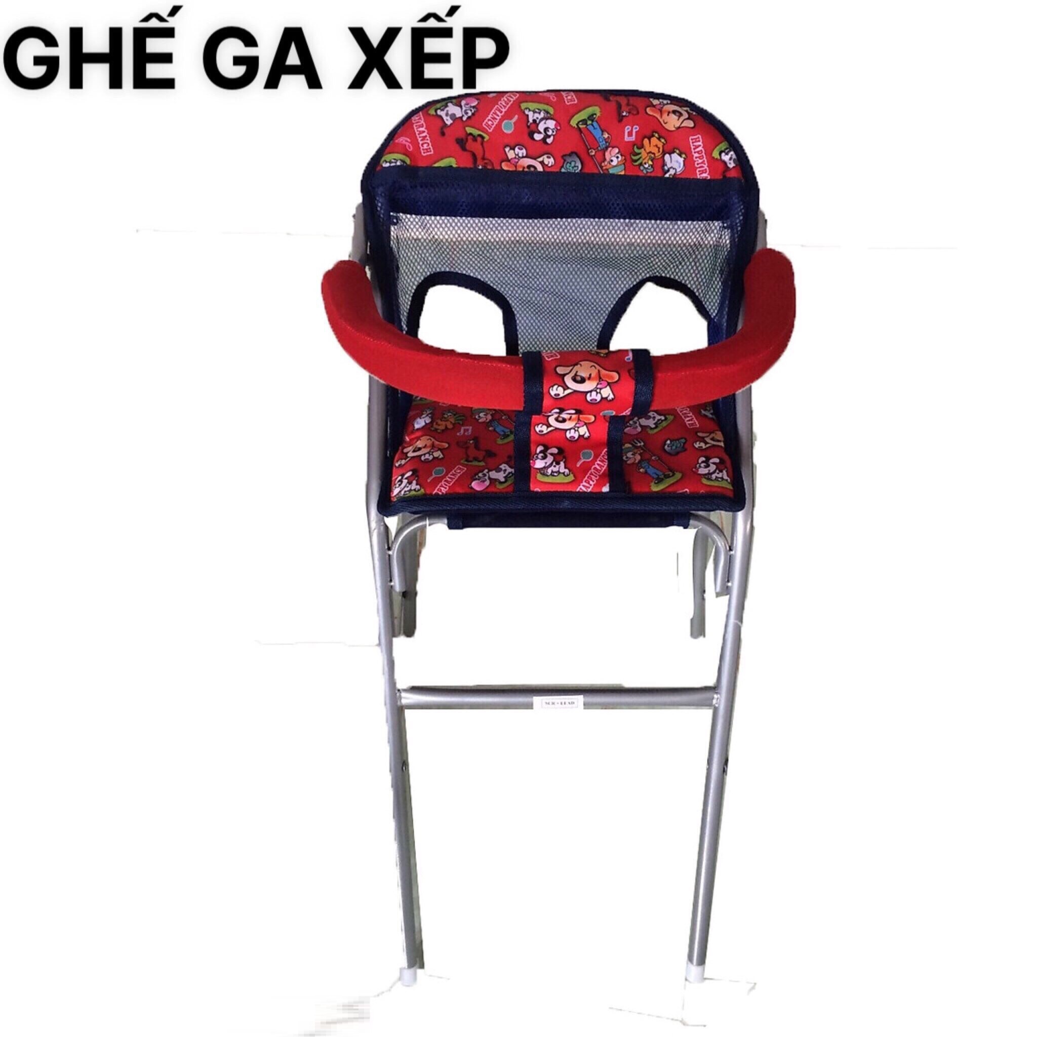 Ghế ngồi xe tay ga NVX cho bé , GHẾ GA XẾP SẮT SƠN TĨNH ĐIỆN