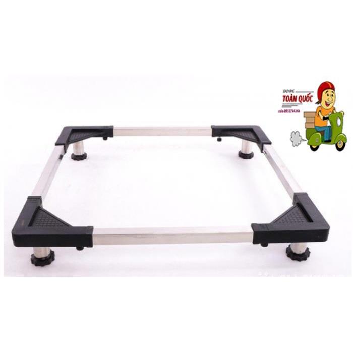 Chân Kệ Tủ Lạnh, Chân Kệ Máy Giặt Inox Đa Năng, Kệ Để Máy Giặt, Kệ Tủ Lạnh Thiết Kế Chắc Chắn