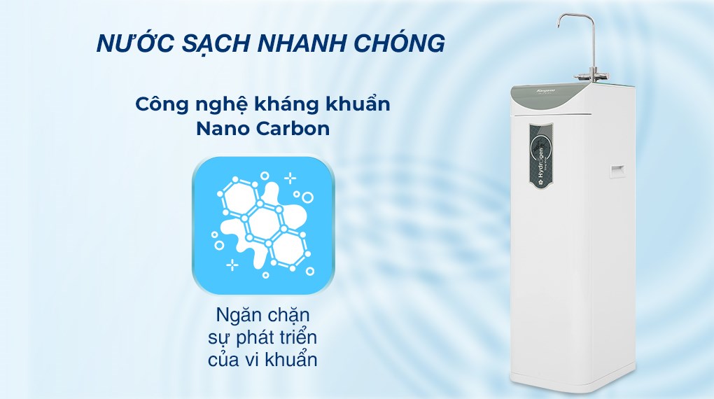 Máy Lọc Nước RO Hydrogen Slim Duo 2 Kangaroo KG100HD2 8 lõi - Hàng Chính Hãng