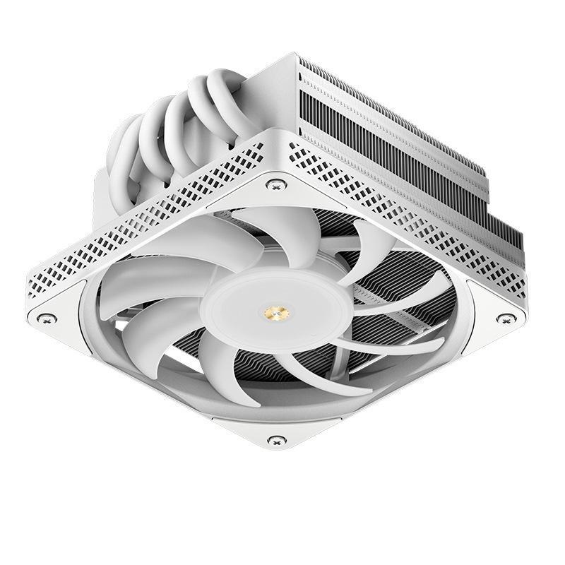 Bộ tản nhiệt CPU giảm áp Qiao Sibo HX6200D phong cách mới nhất 6 ống dẫn nhiệt màu trắng máy tính để bàn tắt tiếng tản nhiệt làm mát bằng không khí