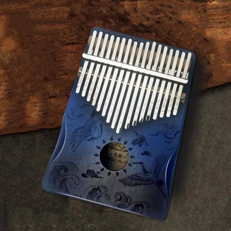 Đàn Kalimba Cega 17 Phím Gỗ Nguyên Tấm Mahogany Cao Cấp Kèm Full Phụ Kiện (GT, Bọc ngón tay, Búa, Túi nhung, khăn lau)