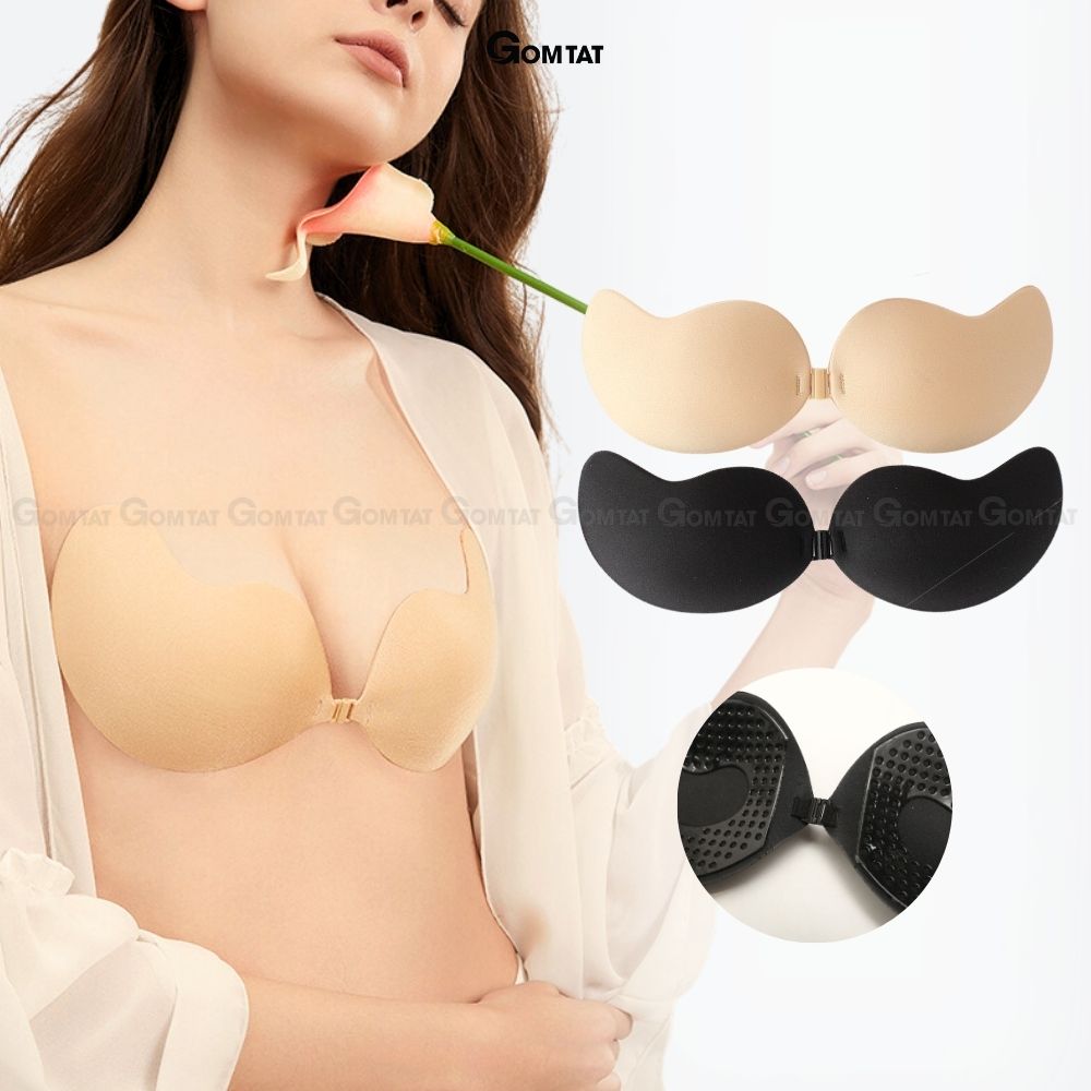 Áo dán ngực cài trước GOMTAT mẫu quả xoài, tạo khe nâng đẩy vòng 1 tự nhiên bám dính tốt - SA-0011