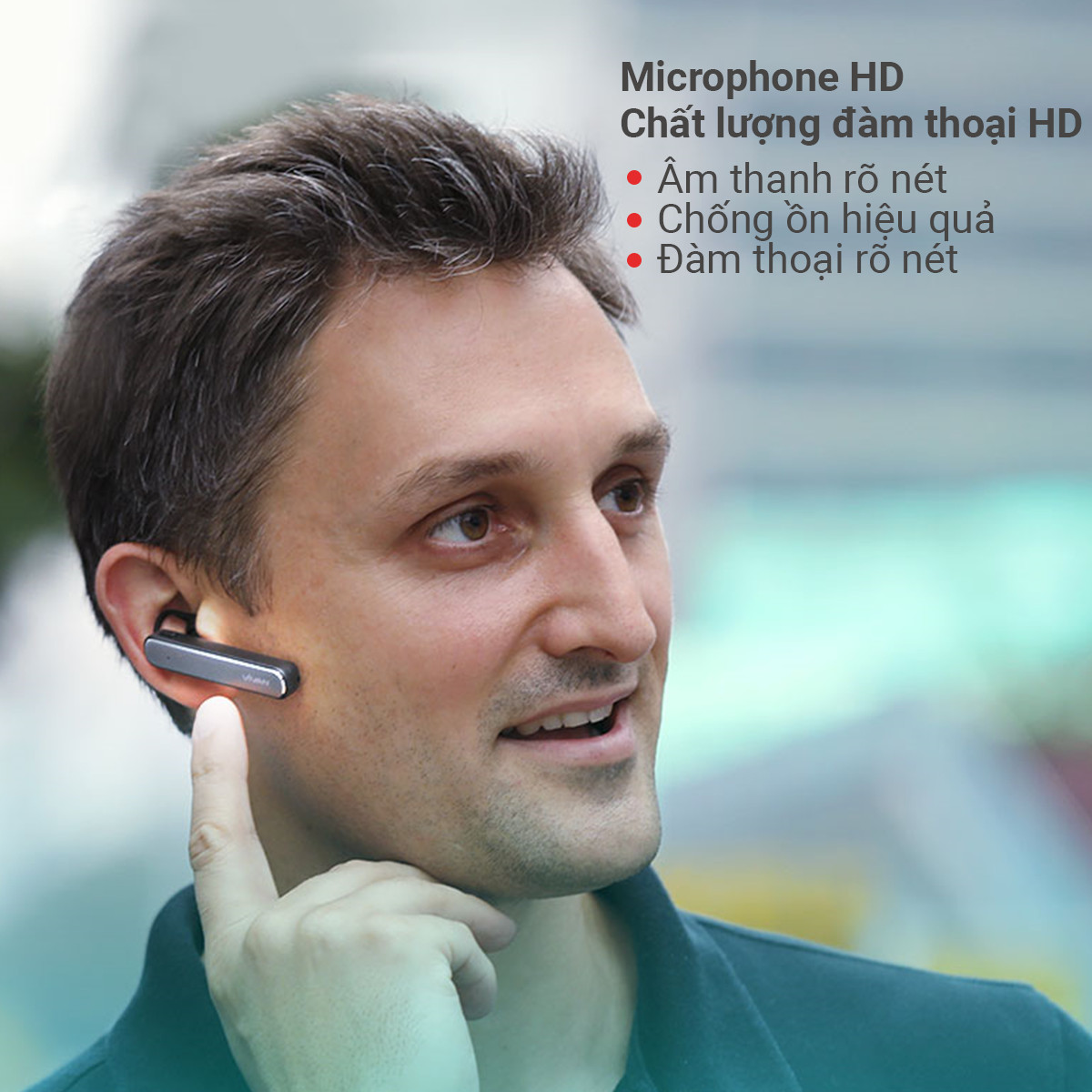 Tai Nghe Bluetooth 5.0 VIVAN CHAT100 Âm Thanh Micro HD - Thời Gian Đàm Thoại 6 Tiếng - Hàng Chính Hãng