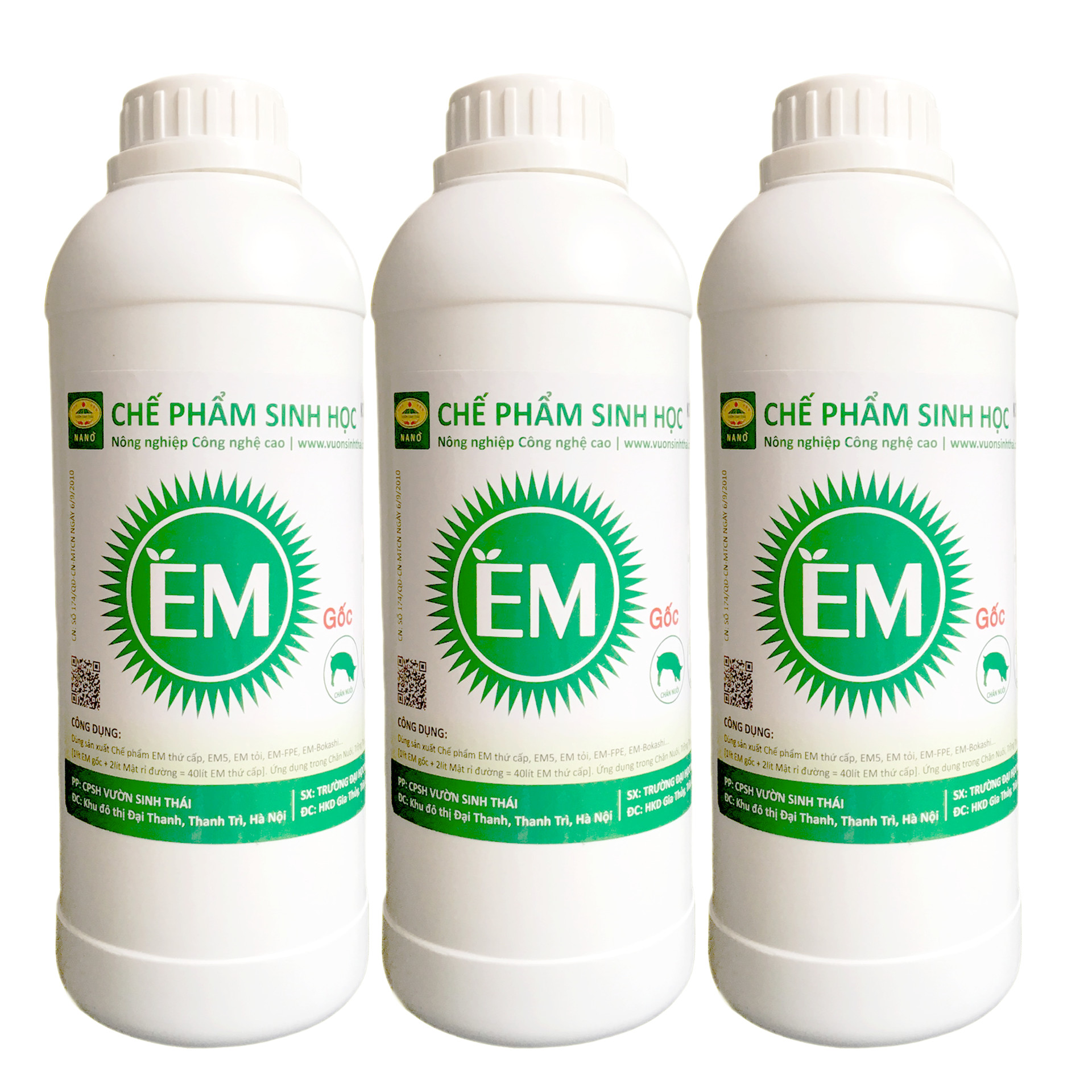 Combo 3 chai Chế phẩm sinh học EM gốc . Ủ phân cá, rác bã hữu cơ hoai mục không mùi hôi. Làm phân bón giàu dinh dưỡng cho cây trồng. Men vi sinh Đại Học Nông Nghiệp 1. HSD: 2 năm