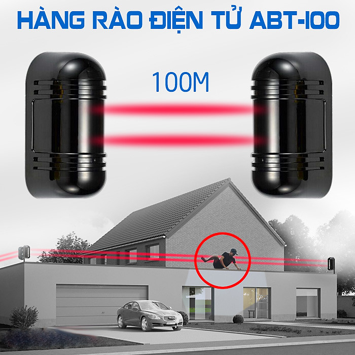 Chống trộm bằng tia hồng ngoại (ABT-100) cho ao nuôi cá