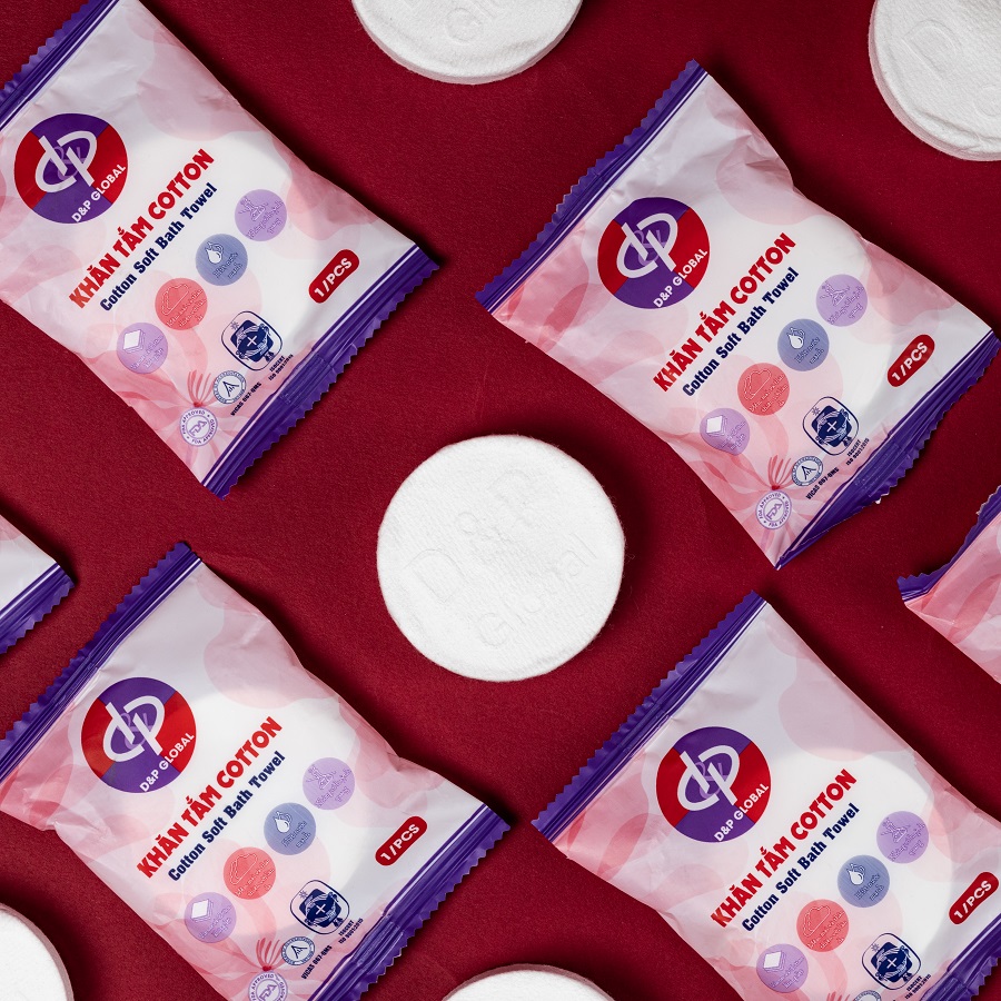 Khăn Tắm Nén Cotton Mềm Mại Và Thoáng, Mùi Hương Dễ Chịu