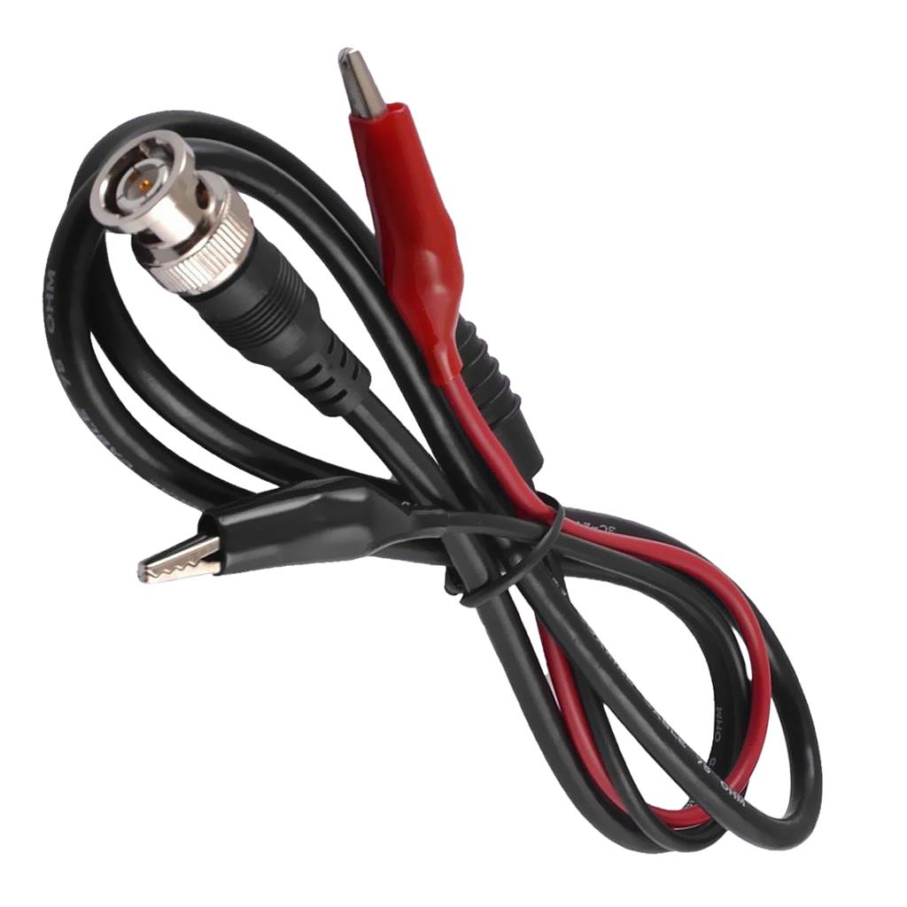 Heavy Duty Auto Test Lead 1m BNC to Banana Adapter Cable 2 Alligator Clips