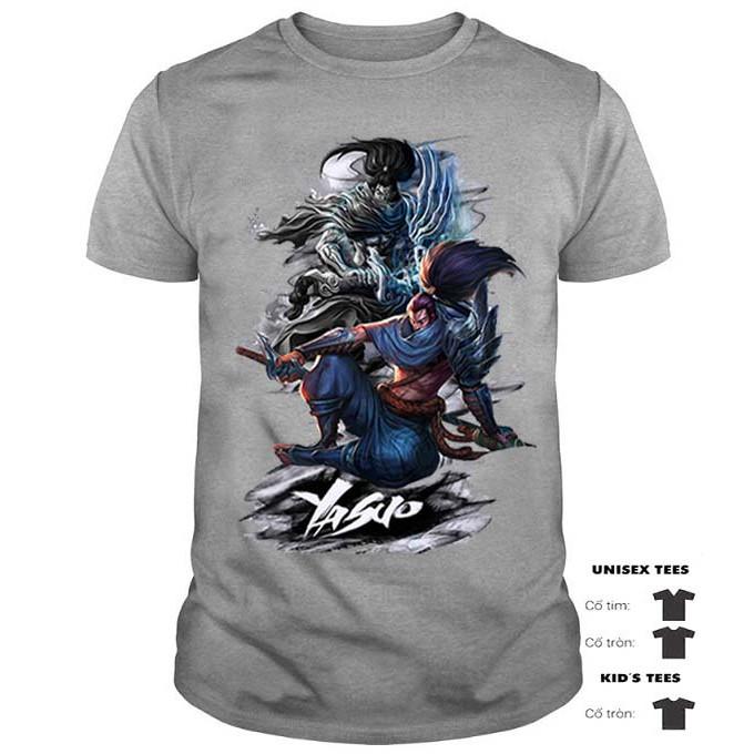 Áo Thun YASUO, Áo Thun Liên Minh Huyền Thoại YASUO Cơ Bản Cao Cấp - LOL T-SHIRT