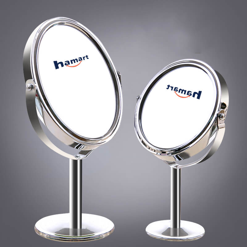 Gương 2 Mặt Mini Để Bàn Xoay 360º Phóng To Gương Trang Điểm Hamart Gương MakeUp Xinh Đẹp
