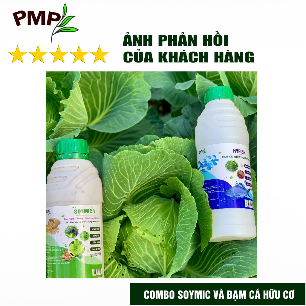 Phân bón hữu cơ Combo phân PMP trồng rau sạch tại nhà, sân thượng