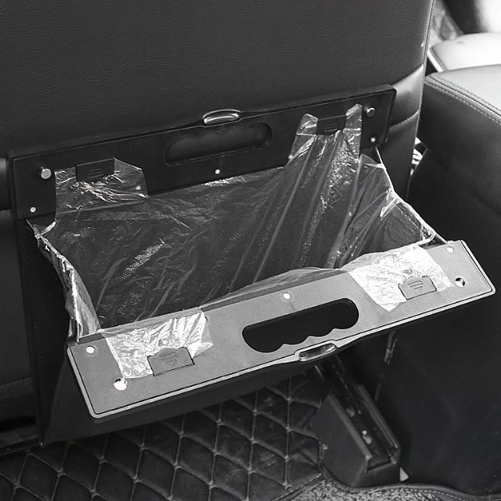 Car bag storage pocket for hanging rear seat black