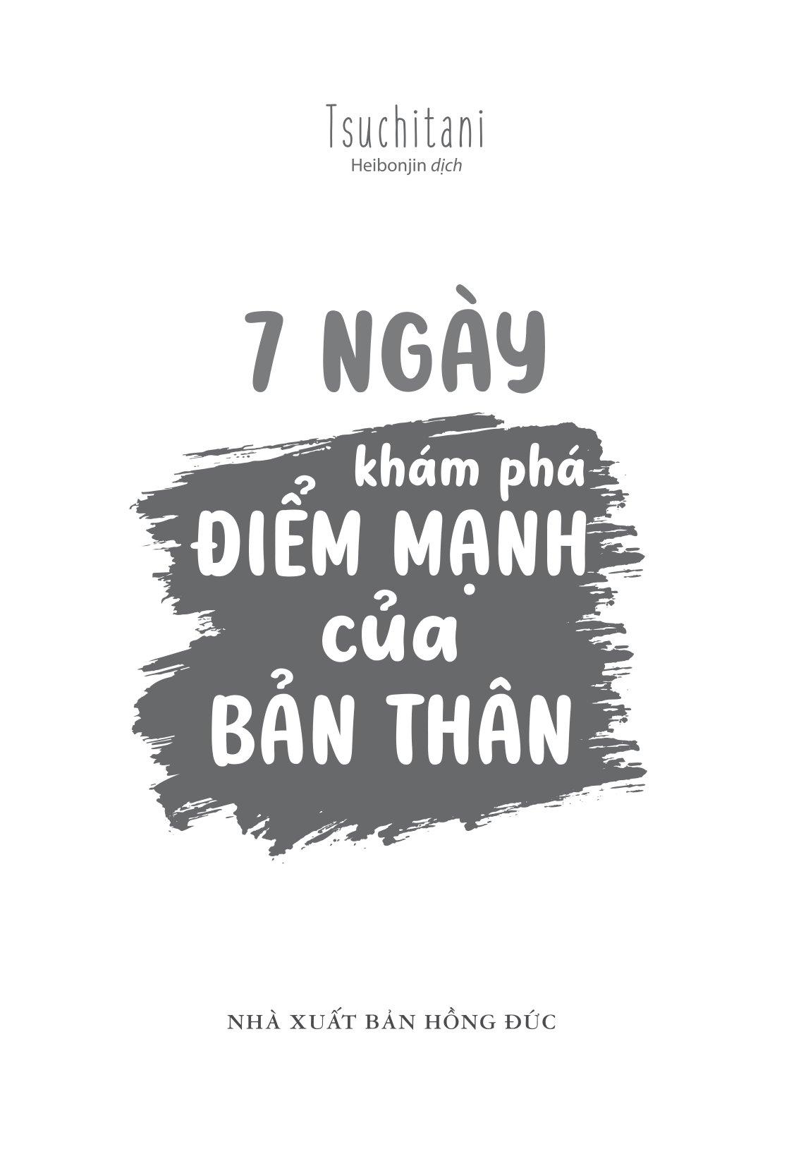 7 Ngày Khám Phá Điểm Mạnh Của Bản Thân
