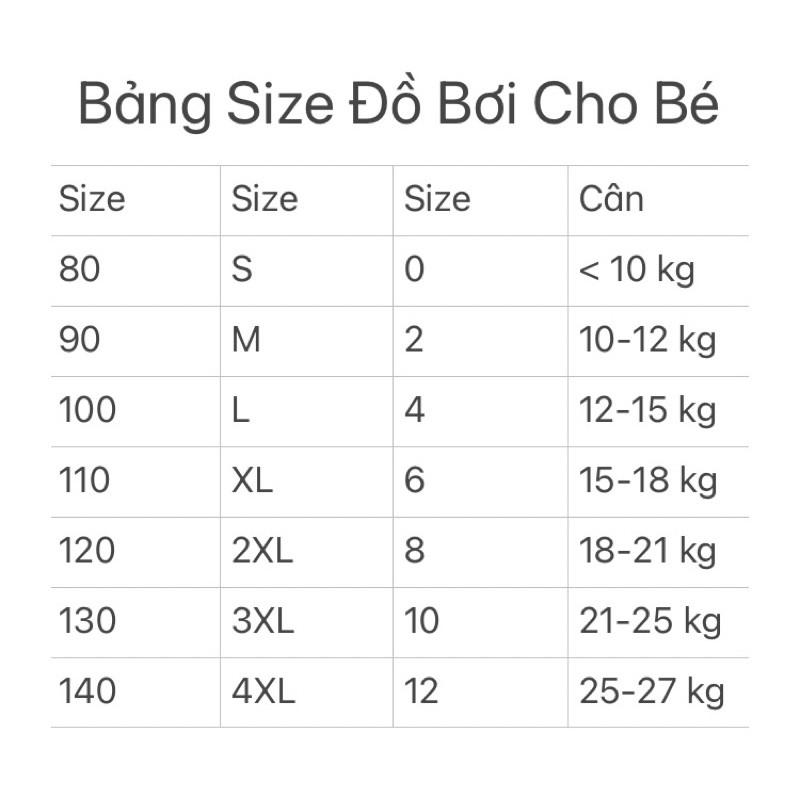 Bộ đồ bơi dài tay và quần dài dành cho bé trai bé gái quần áo bơi 2 mảnh xanh hồng mã C21