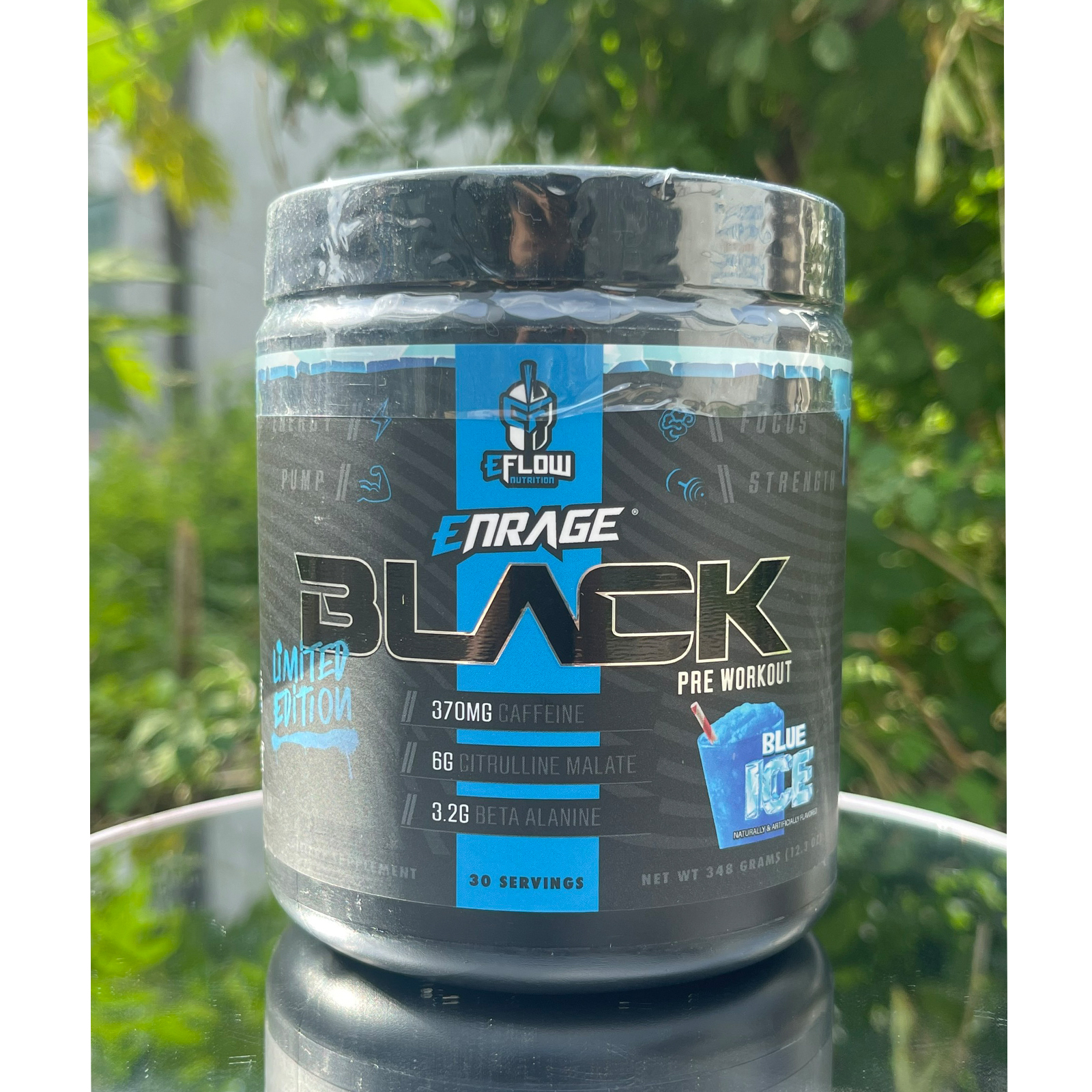 Prewokout tăng sức mạnh Enrage Black của Eflow Nutrition hỗ trợ tăng sức bền, tỉnh táo tập trung