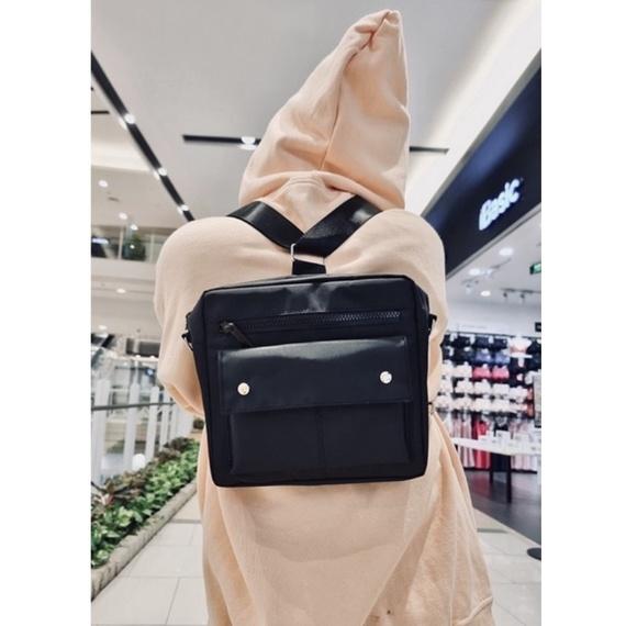 Túi Đeo Chéo học sinh kết hợp Balo UNISEX vải Dù Self-Design Four tặng bọc căn cước