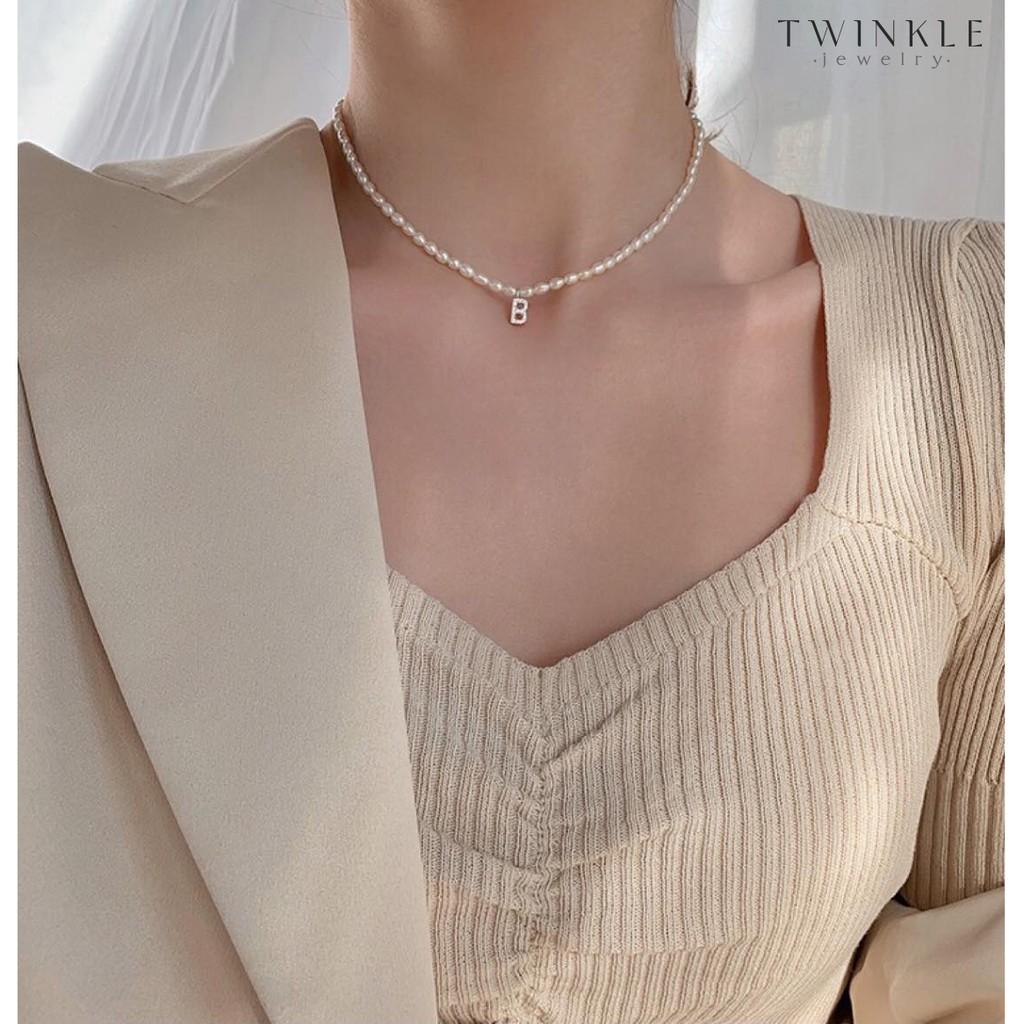 Dây chuyền nữ Mix chữ - Vòng cổ bạc nữ - Phụ kiện trang sức Twinkle Jewelry DC0018