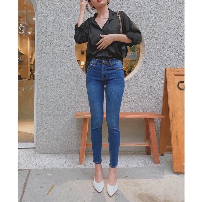 Quần jean nữ skinny co giãn 4 chiều