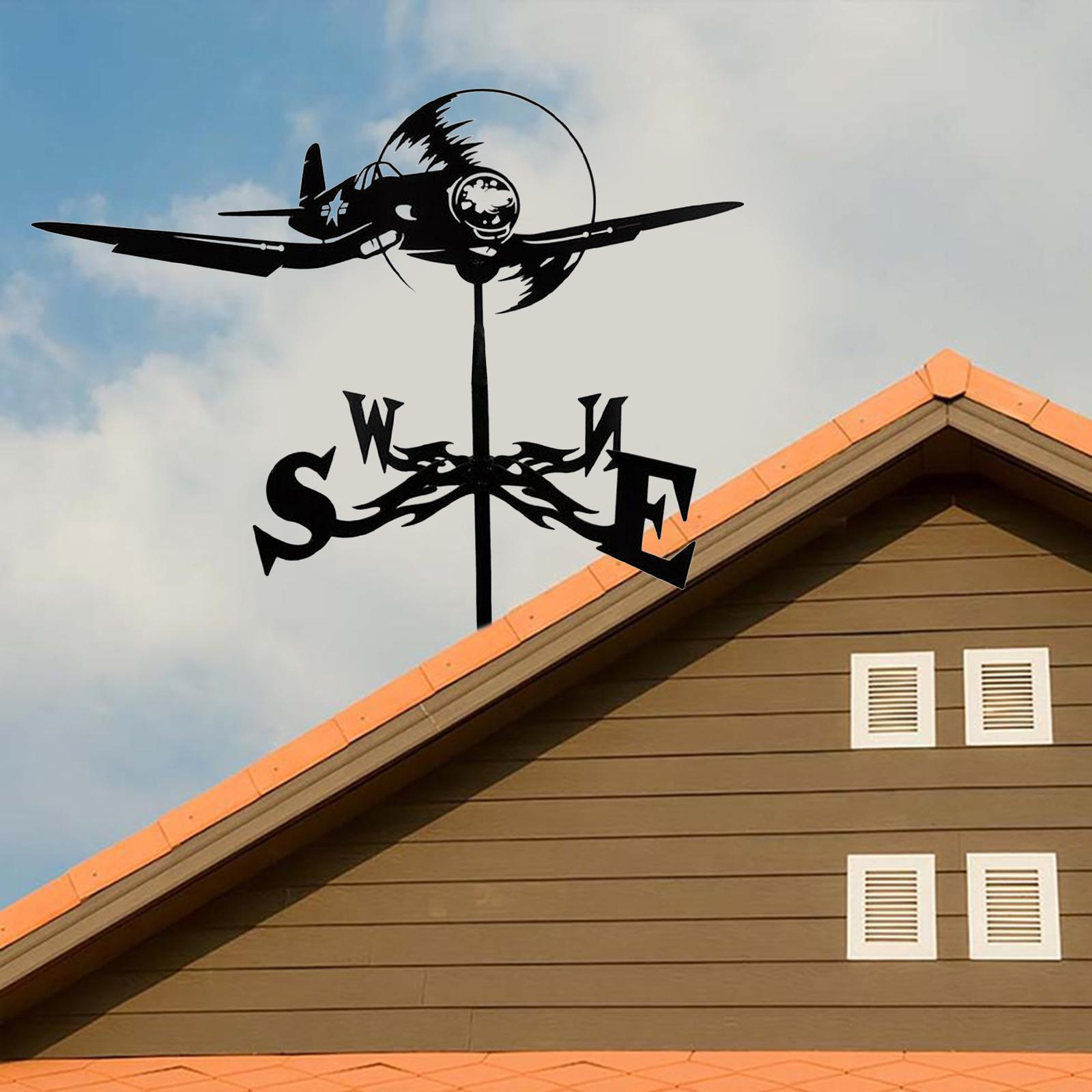 2x Weather Vane Yard Wind Direction Indicator Kit Bracket Weathervane