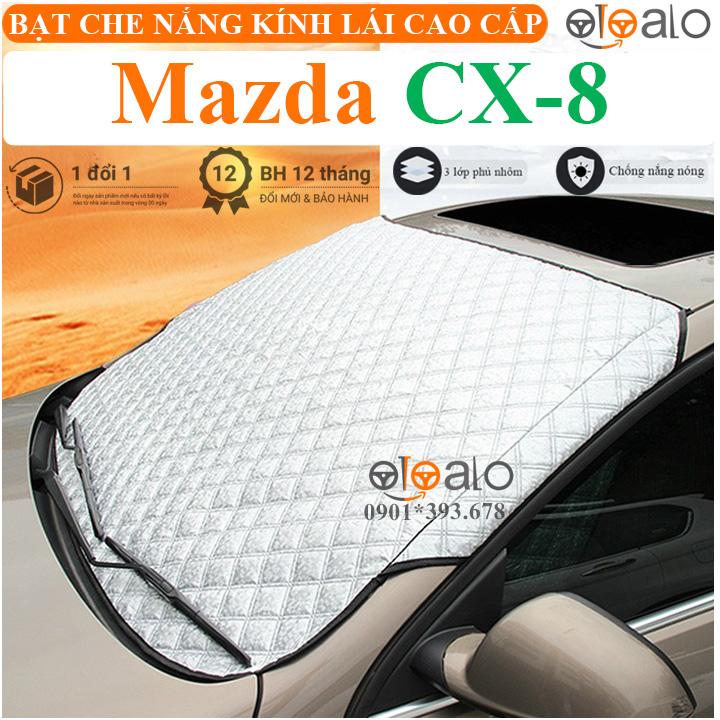 Tấm che nắng kính lái ô tô Mazda CX8 vải dù 3 lớp cao cấp TKL - OTOALO